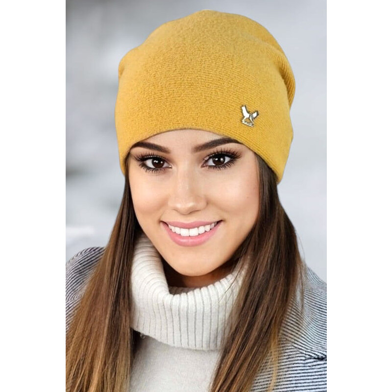 Kamea Medová dámska čiapka na zimu Lily, Farba medová 49018001