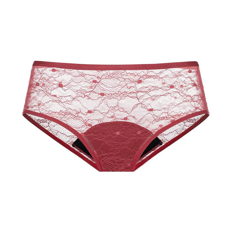 Menštruačné nohavičky Dorina Eco Moon Hipster Lace červené (DOR002R) 51038230