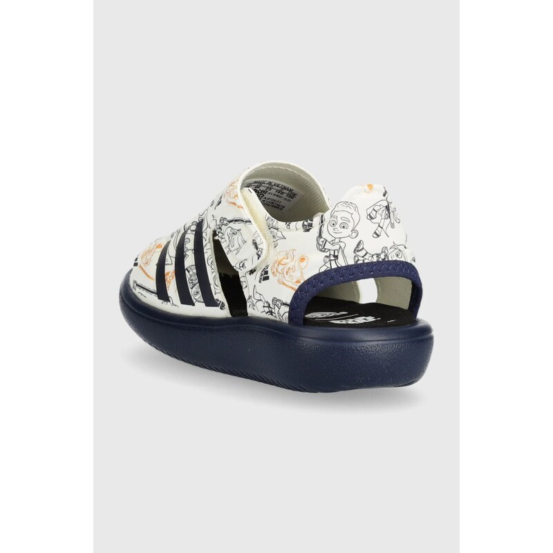 Detské sandále adidas WATER SANDAL YJ I x Star Wars biela farba