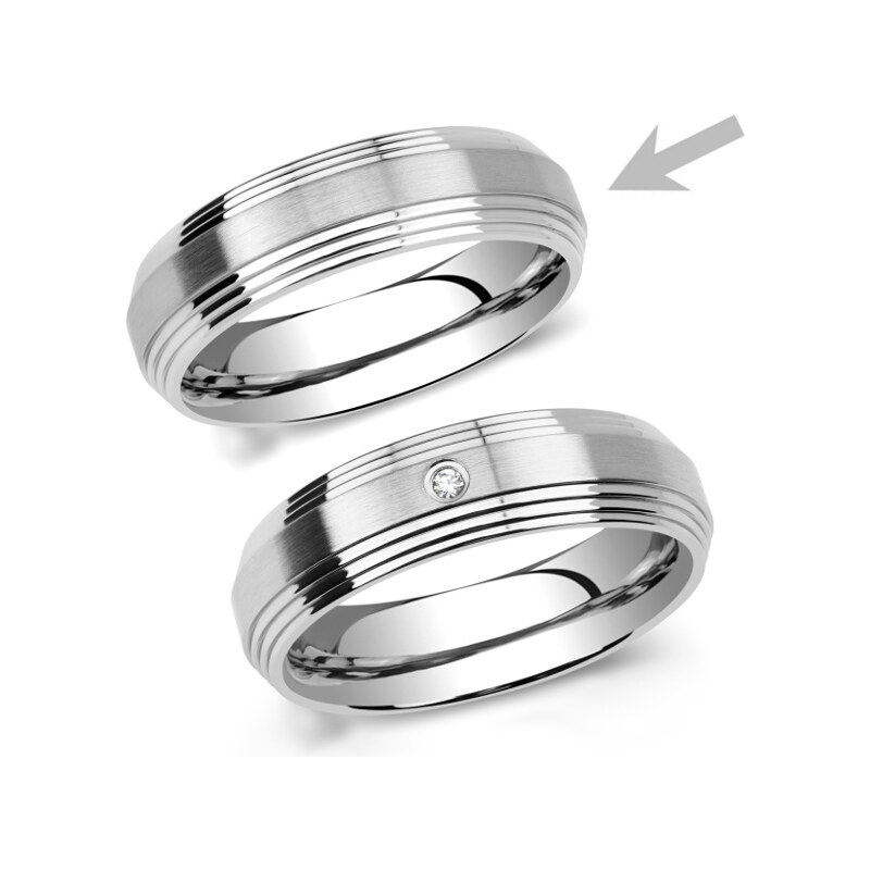 Ligot Oceľový prsteň pre mužov RRC2030-M 49018541