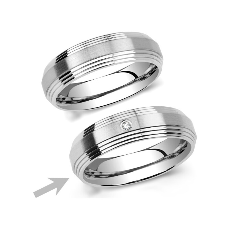 Ligot Oceľový prsteň pre ženy RRC2030-Z 49018542