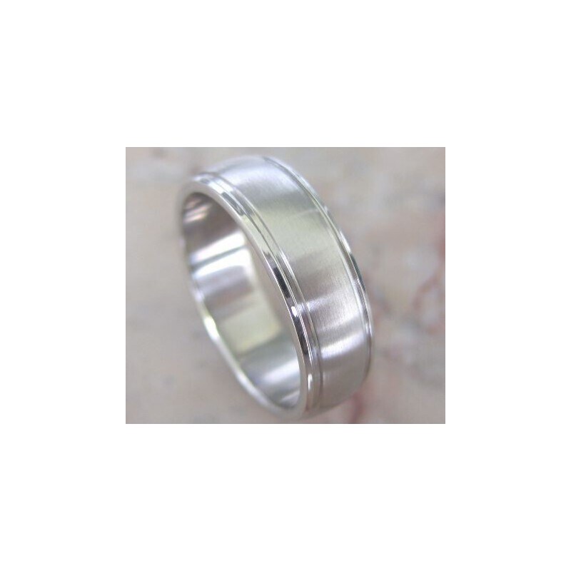 Ligot Oceľový prsteň - matný a lesklý povrch 6mm 49018571