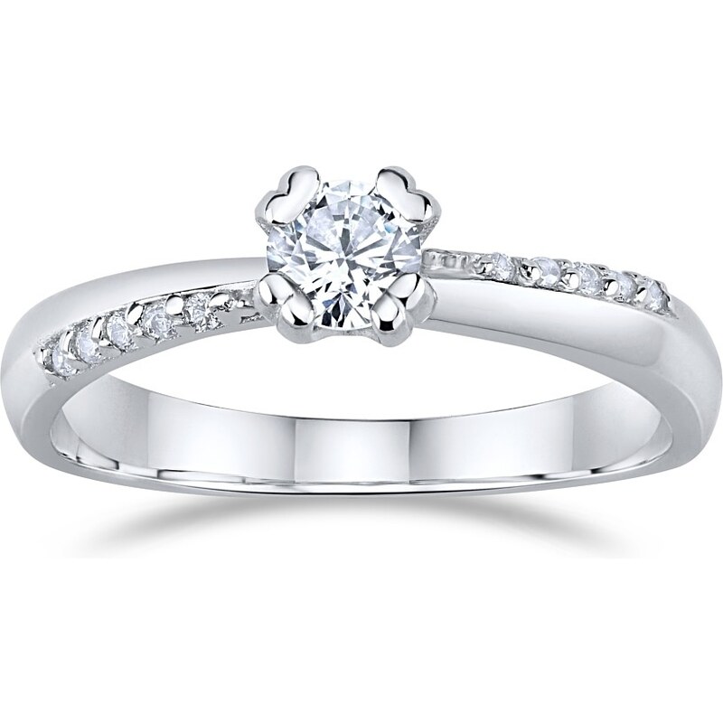 Ligot Strieborný prsteň s kameňom Swarovski Zirconia 49018594