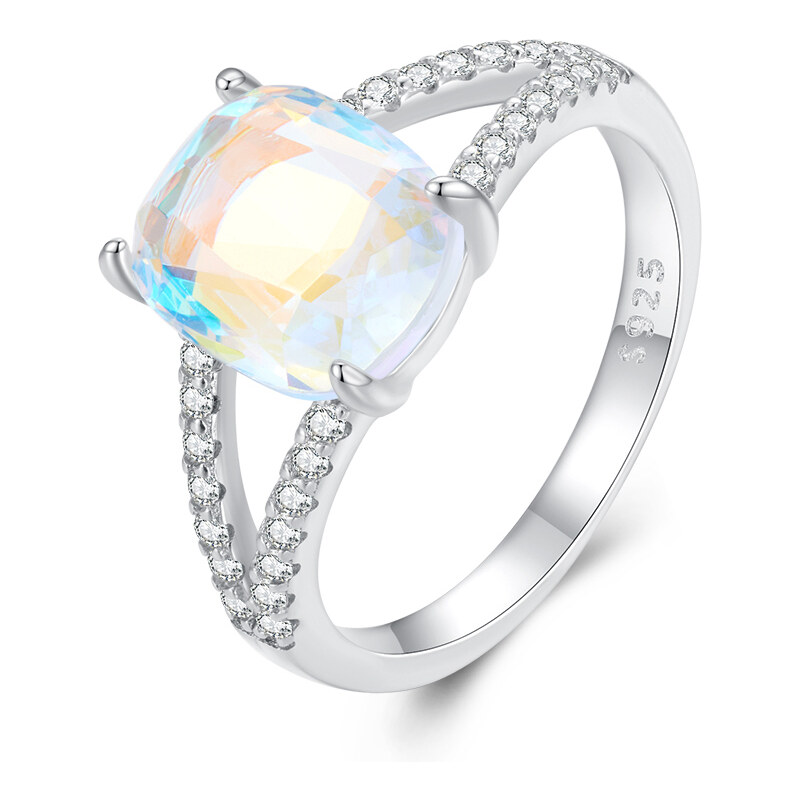 Ligot Strieborný prsteň s trblietavým kameňom 49018621