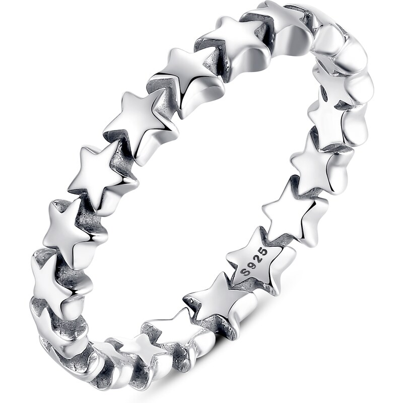 Ligot Strieborný prsteň hviezdičkový 49018638