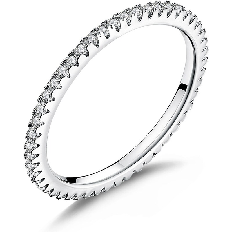 Ligot Strieborný prsteň so zirkónmi 49018644