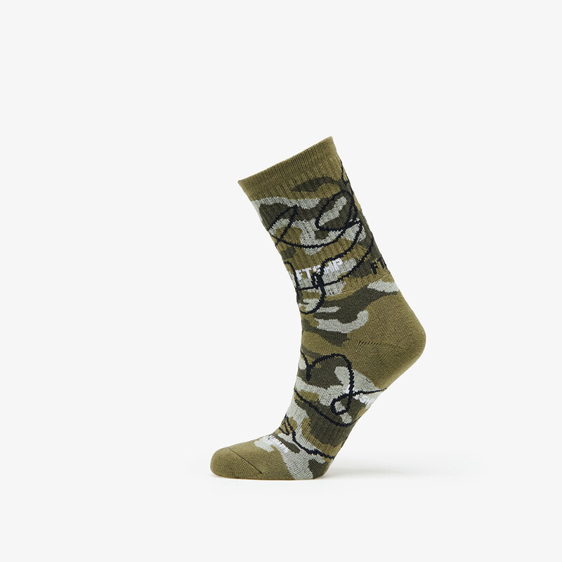 FTSHP Ponožky Footshop The Basketball Socks Olive Camo 39-42 49022384