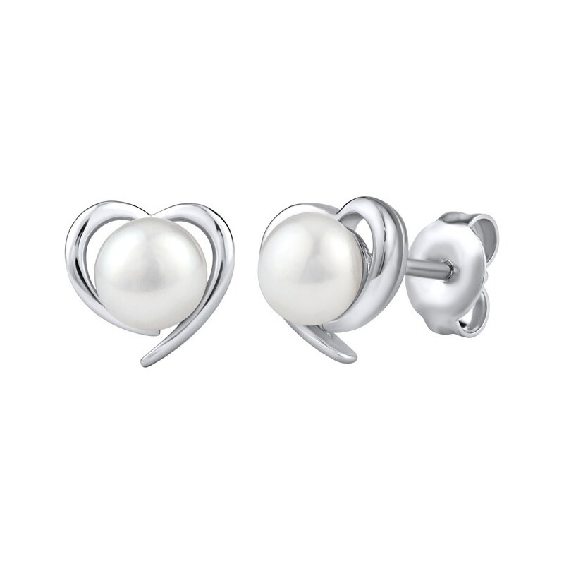 Silvego Strieborné náušnice srdca Alis s Brilliance Zirconia JST17130 66585298