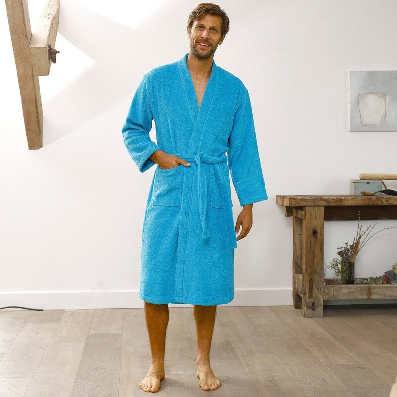 Jednofarebný župan z buklé froté zn. Colombine s kimono golierom 48114941