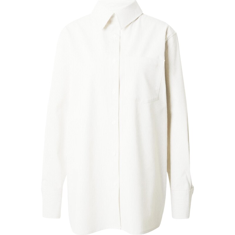 ABOUT YOU x Toni Garrn Blúzka Eleni tmavobéžová / šedobiela 54292930