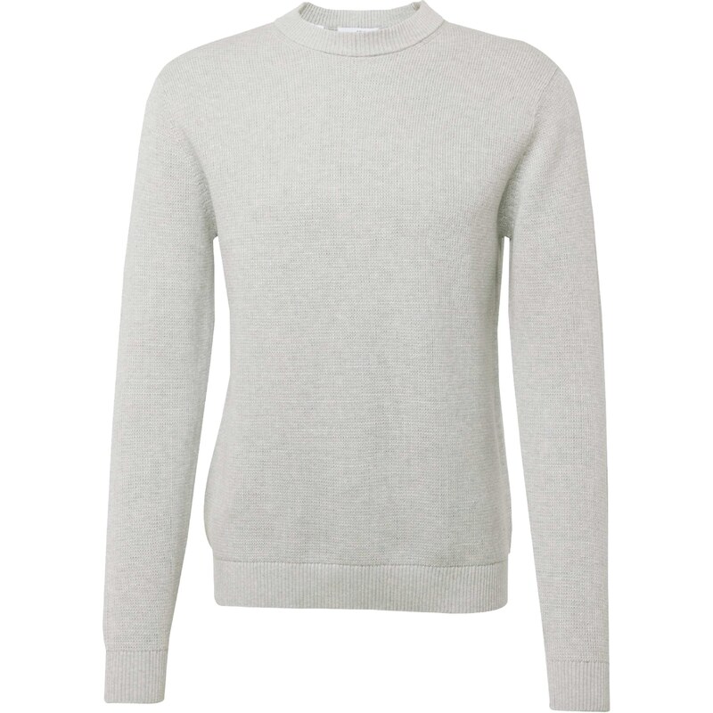 SELECTED Sveter SLHDane svetlosivá 54280365