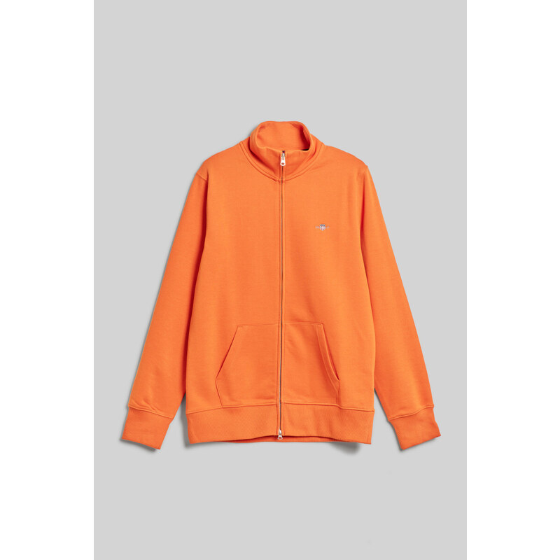 MIKINA GANT REG SHIELD FULL ZIP SWEAT PUMPKIN ORANGE 49041210