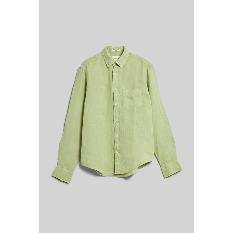 KOŠEĽA GANT REG GMNT DYED LINEN SHIRT MILKY MATCHA 49041289