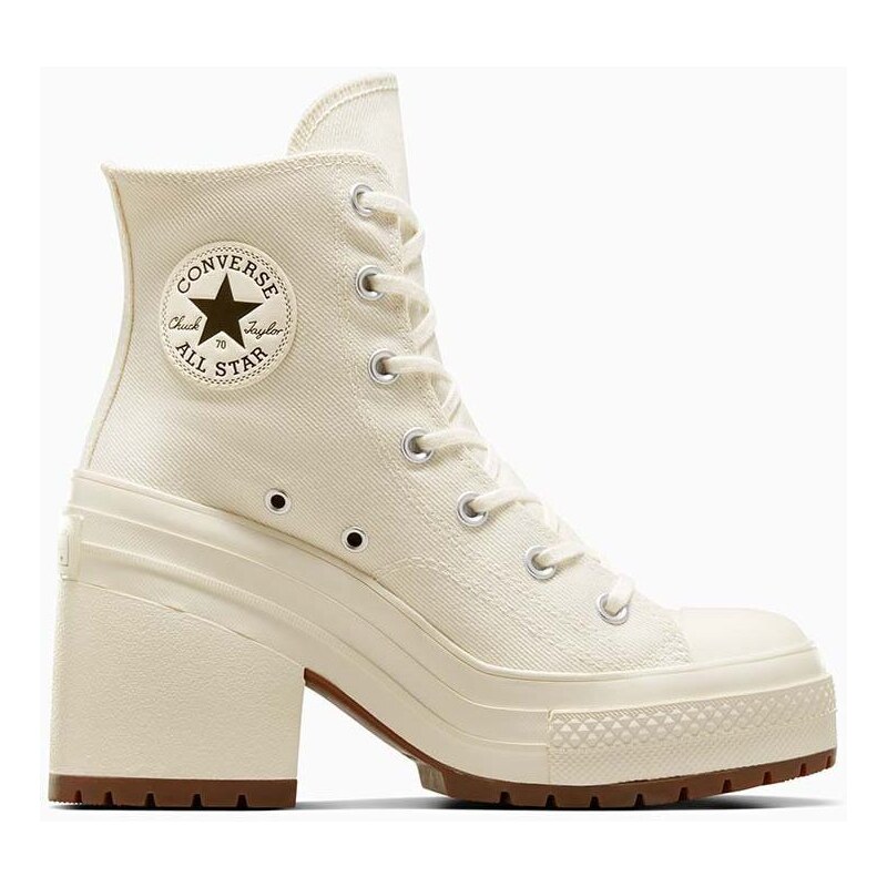 Tenisky Converse Chuck 70 De Luxe Heel dámske, biela farba, A05348C