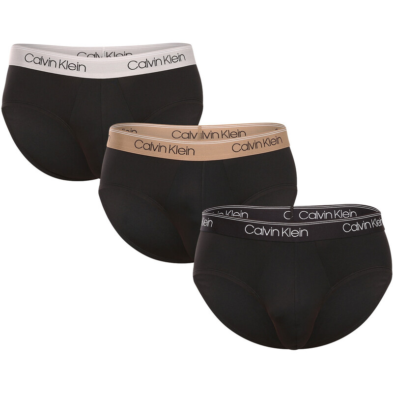 Poškodený obal - 3PACK pánske slipy Calvin Klein čierné (NB2568A-GF0) 68456354