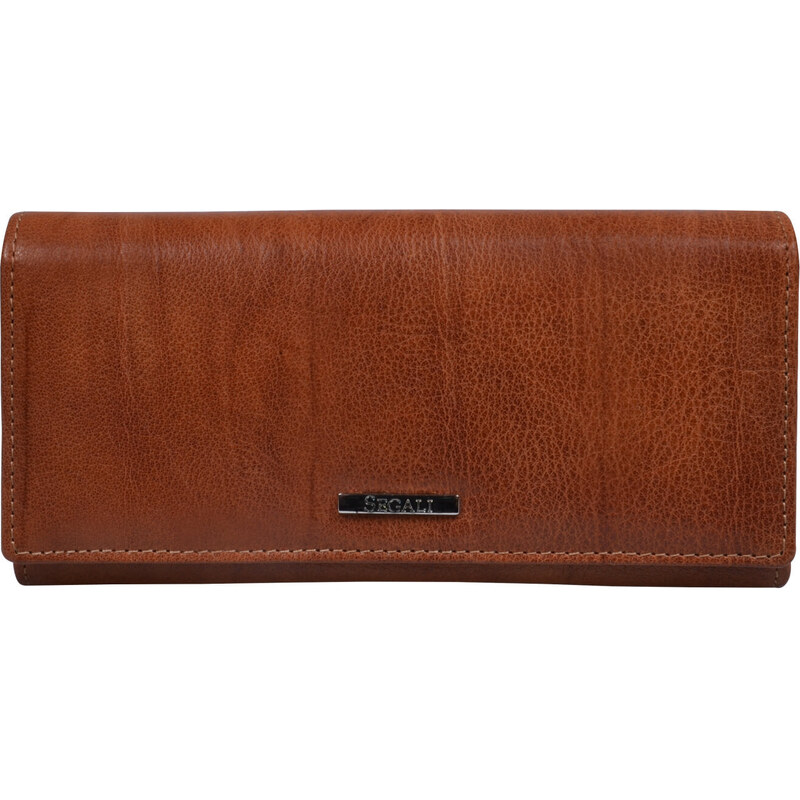 SEGALI Dámska kožená peňaženka 7120 cognac 66586820