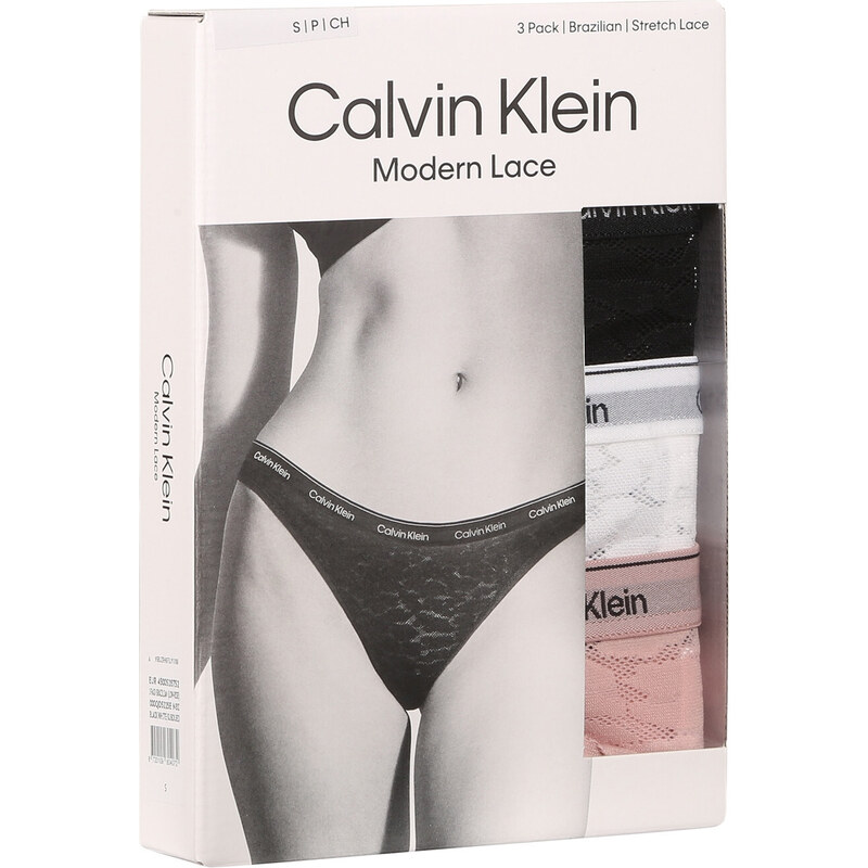 3PACK dámske nohavičky brazilky Calvin Klein viacfarebné (QD5225E-N8I)