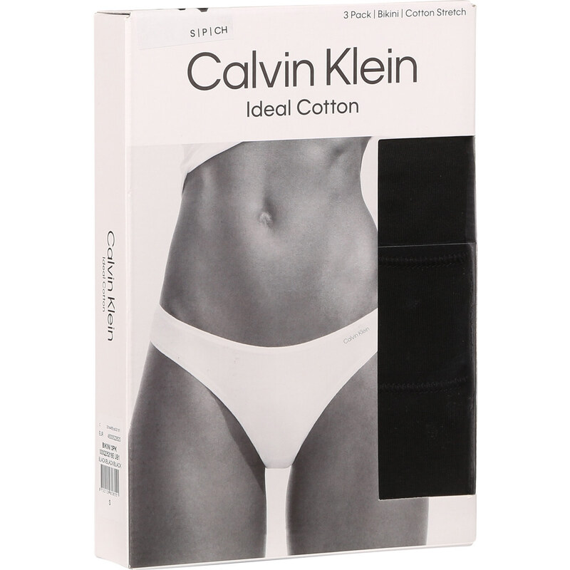 3PACK dámske nohavičky Calvin Klein čierne (QD5218E-UB1)