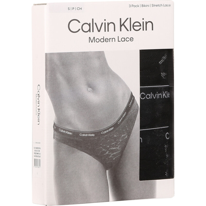3PACK dámske nohavičky Calvin Klein čierne (QD5069E-UB1)