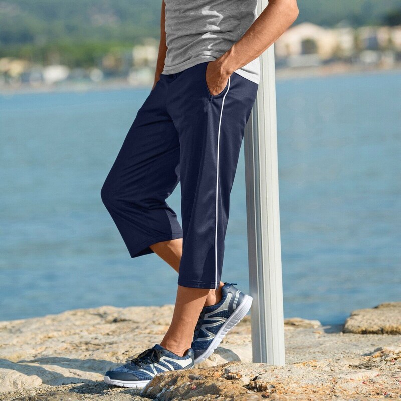 3/4 športové nohavice z mikrovlákna nám.modrá 042 Blancheporte 48125867