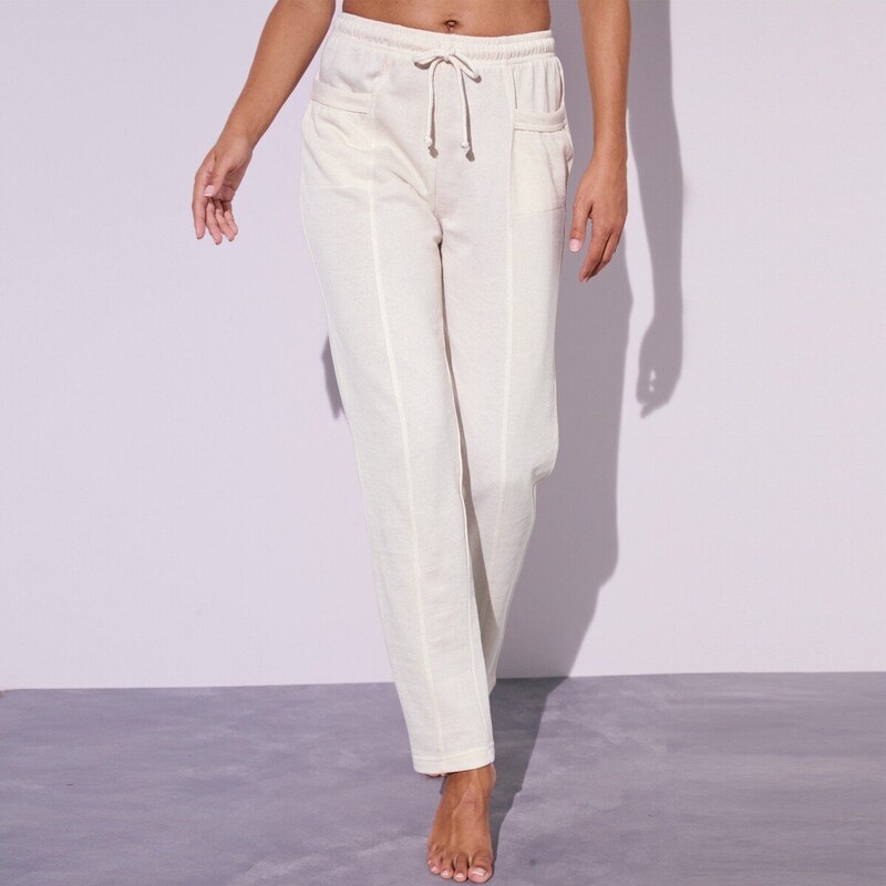 Jednofarebné dlhé moltonové nohavice ražná 056 Blancheporte 48126042