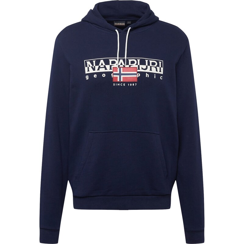 NAPAPIJRI Mikina AYLMER námornícka modrá / červená / šedobiela 61811275