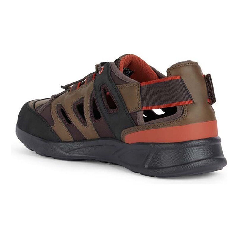 Sandále Geox U SANZIO pánske, hnedá farba, U45G7D 0EK15 C6006