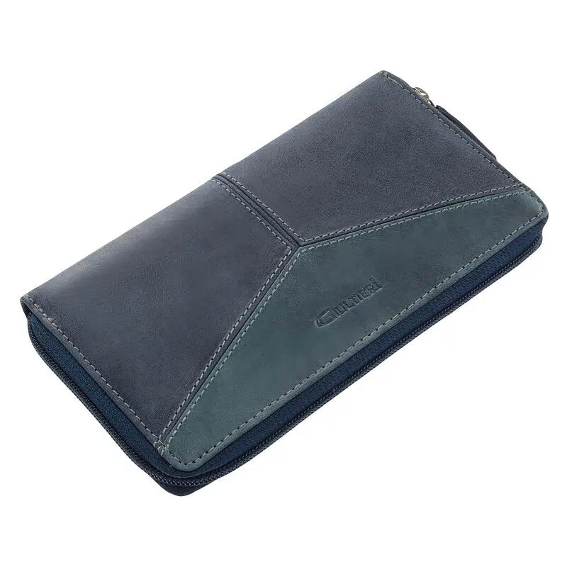 Modrá dámska kožená peňaženka (GDPN359)