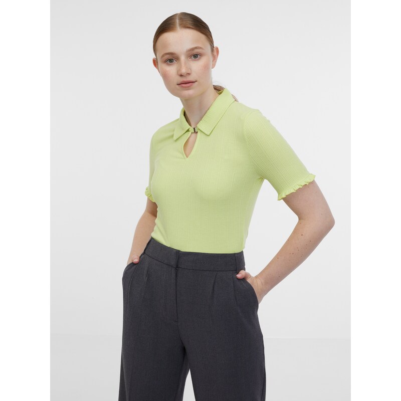 Svetlo zelené dámske polo tričko ORSAY 50543512