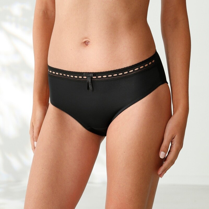 Súprava 3 midi nohavičiek s vysokým pásom z mikrovlákna so strečovou 49062691