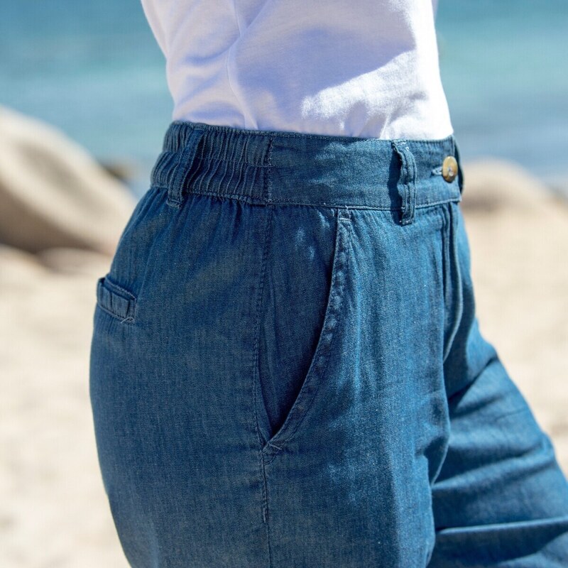 Vzdušné nohavice z tenkého denimu denim 036 Blancheporte