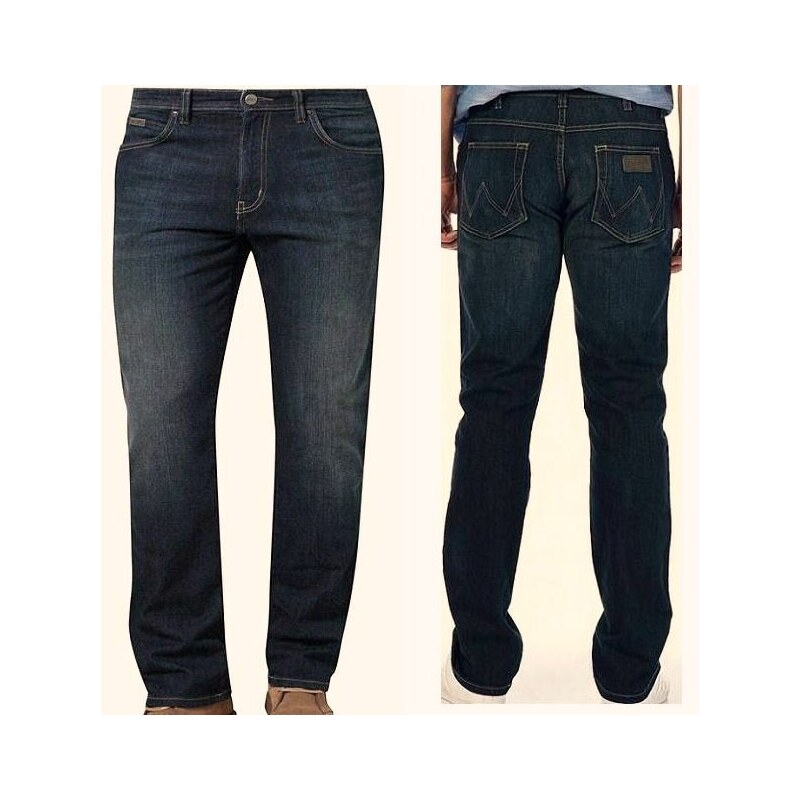 Wrangler Pánske Rifle Arizona Stretch GREY TO GREEN - GLAMI.sk