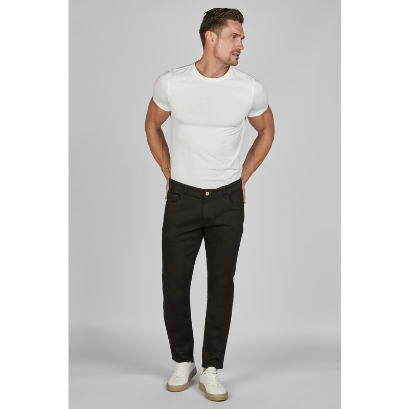 Pánske coloursafe čierne džínsy HATTRIC modern fit 49064101