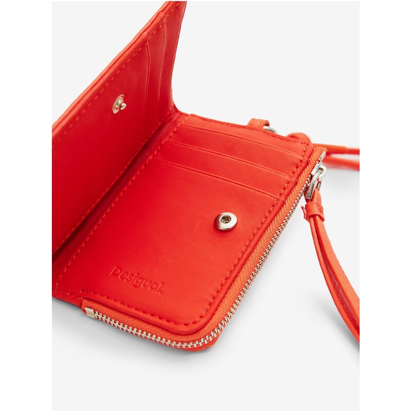 Women's Orange Neck Wallet Desigual Emma 2.0 Mini - Women