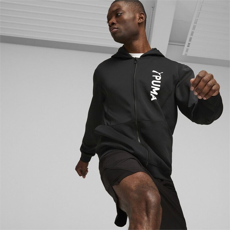 Puma Fit Double Knit FZ Hoodie black 49065668