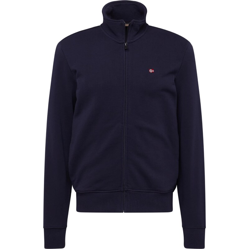 NAPAPIJRI Tepláková bunda BALIS námornícka modrá / červená / biela 67199564