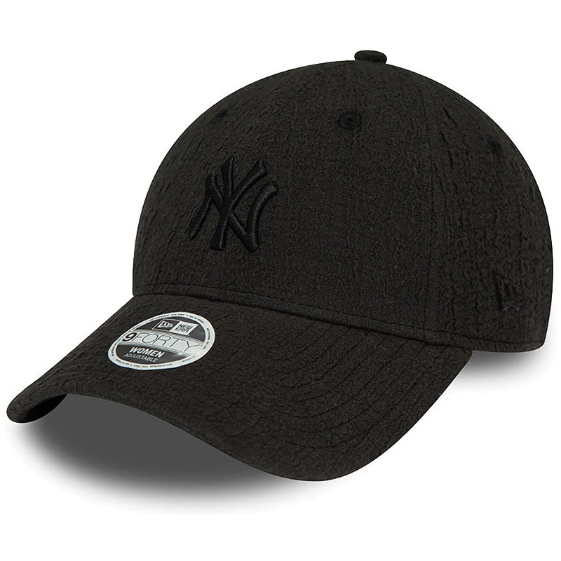 New Era New York Yankees Womens Bubble Stitch Black 9FORTY Adjustable 66357957