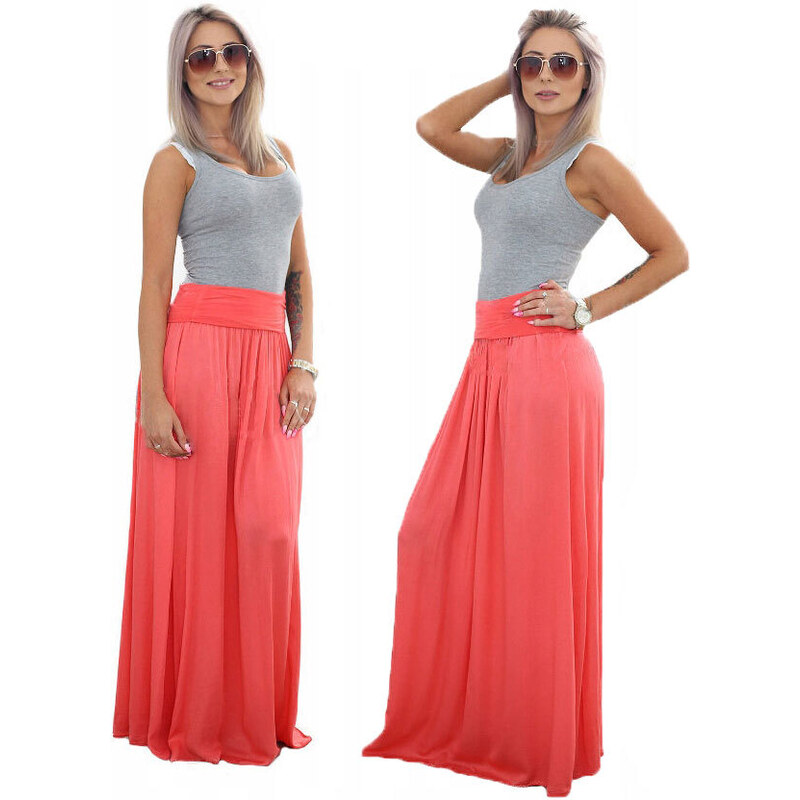 Fashionweek Dlhá letni sukňa z vzdušného materialu MAXI MF5 / M266 48750058