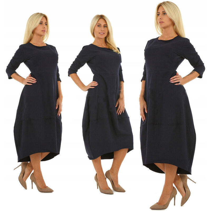 Fashionweek Pohodlné teplákové šaty oversized MF896 48750264