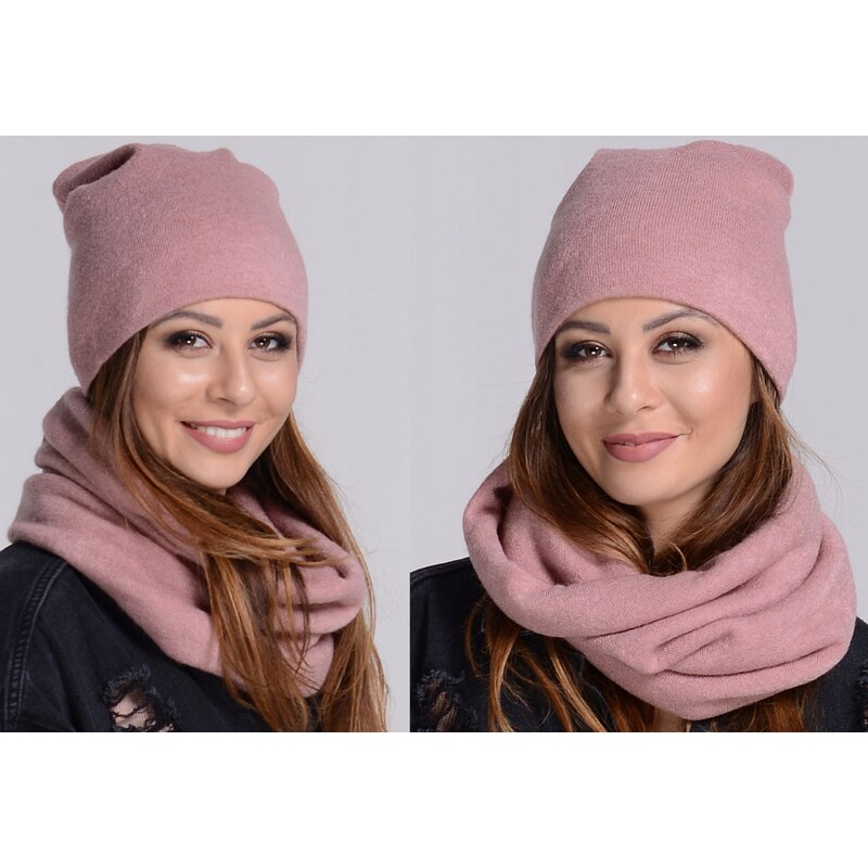 Fashionweek ZIMNÍ SET ČIAPKA A ŠÁL, PLETENÝ TUNEL ZIZI20/K6 48750389