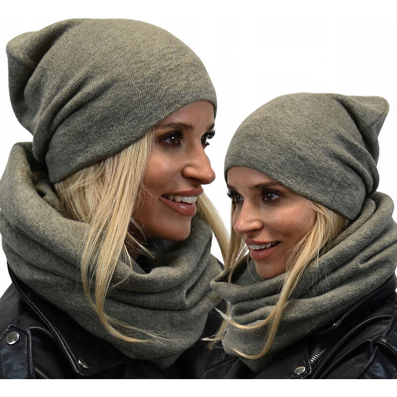 Fashionweek ZIMNÍ SET ČIAPKA A ŠÁL, PLETENÝ TUNEL ZIZI20/K6 48750404