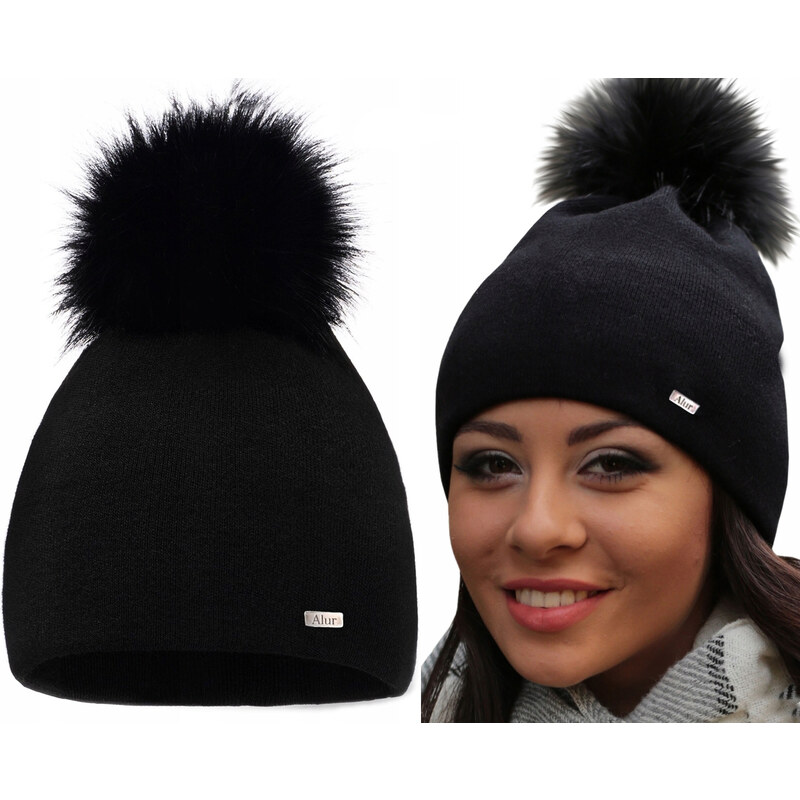 Fashionweek Dámska zimná čiapka s brmbolcom ZIZI15/A13 48750430