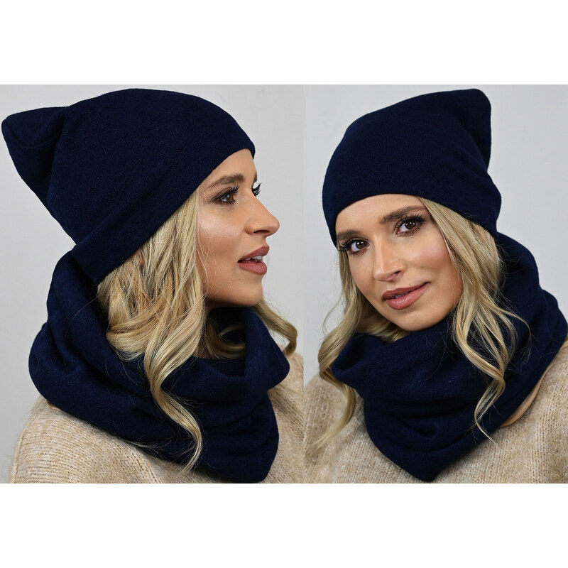 Fashionweek ZIMNÍ SET ČIAPKA A ŠÁL, PLETENÝ TUNEL ZIZI20/K6 48750397