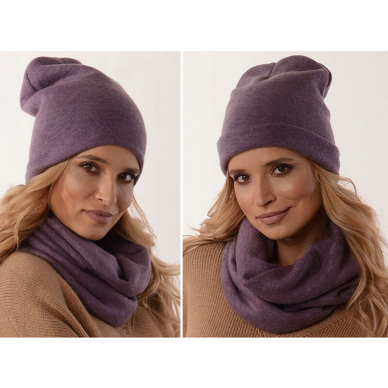Fashionweek ZIMNÍ SET ČIAPKA A ŠÁL, PLETENÝ TUNEL ZIZI20/K6 48750403