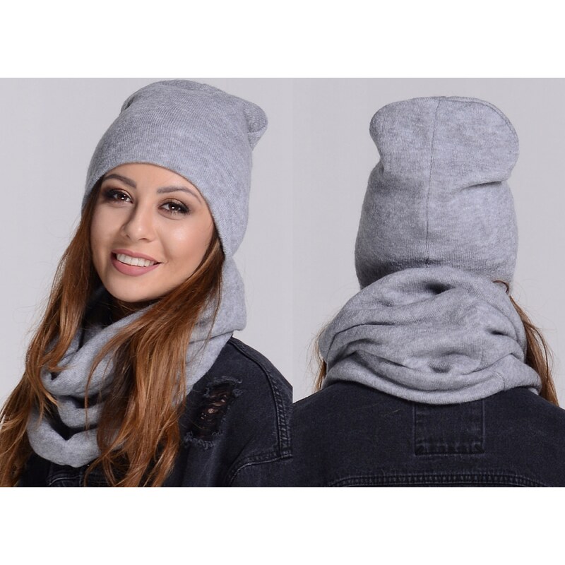 Fashionweek ZIMNÍ SET ČIAPKA A ŠÁL, PLETENÝ TUNEL ZIZI20/K6 48750390