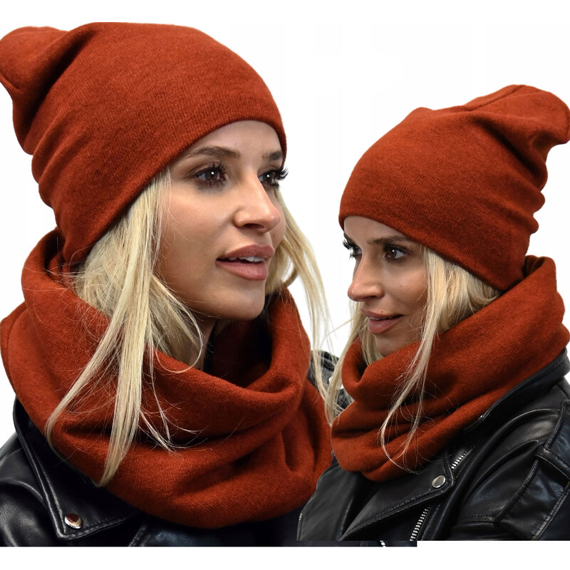 Fashionweek ZIMNÍ SET ČIAPKA A ŠÁL, PLETENÝ TUNEL ZIZI20/K6 48750406