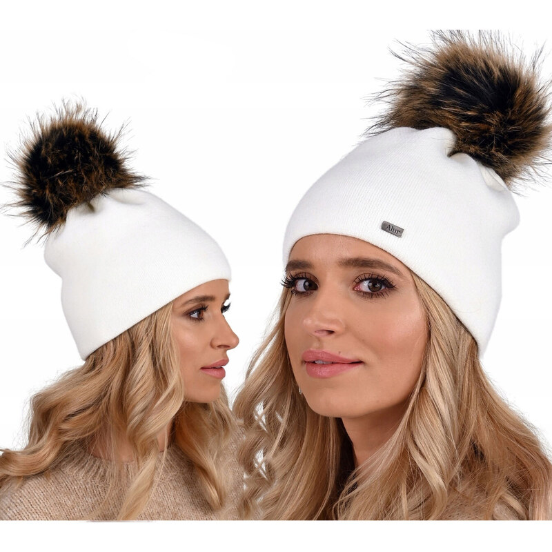 Fashionweek Dámska zimná čiapka s brmbolcom ZIZI15/A13 48750435