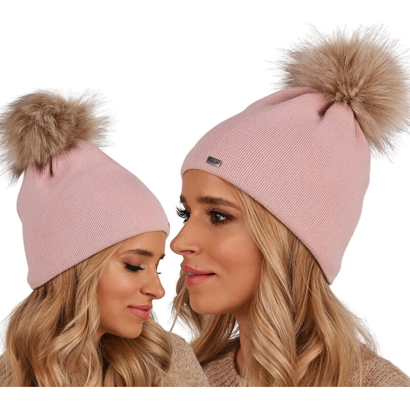 Fashionweek Dámska zimná čiapka s brmbolcom ZIZI15/A13 48750437