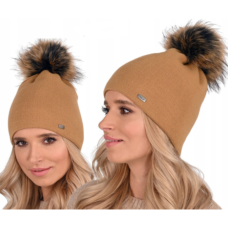 Fashionweek Dámska zimná čiapka s brmbolcom ZIZI15/A13 48750438