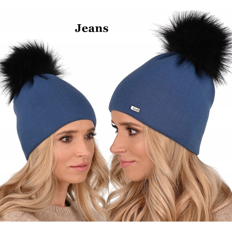 Fashionweek Dámska zimná čiapka s brmbolcom ZIZI15/A13 48750440